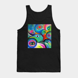 Bird Abstract Tank Top